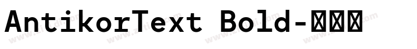 AntikorText Bold字体转换